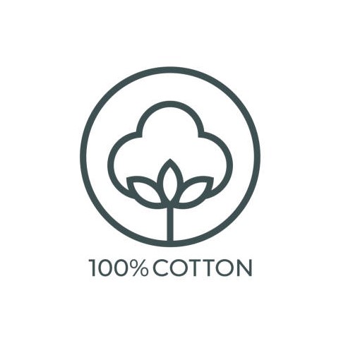 100% cotton icon